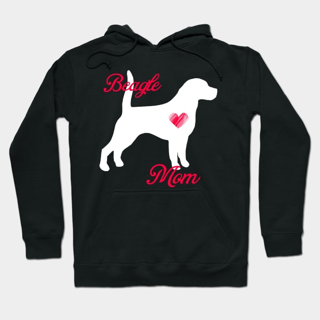 Beagle mom   cute mother's day t shirt for dog lovers Hoodie by jrgenbode